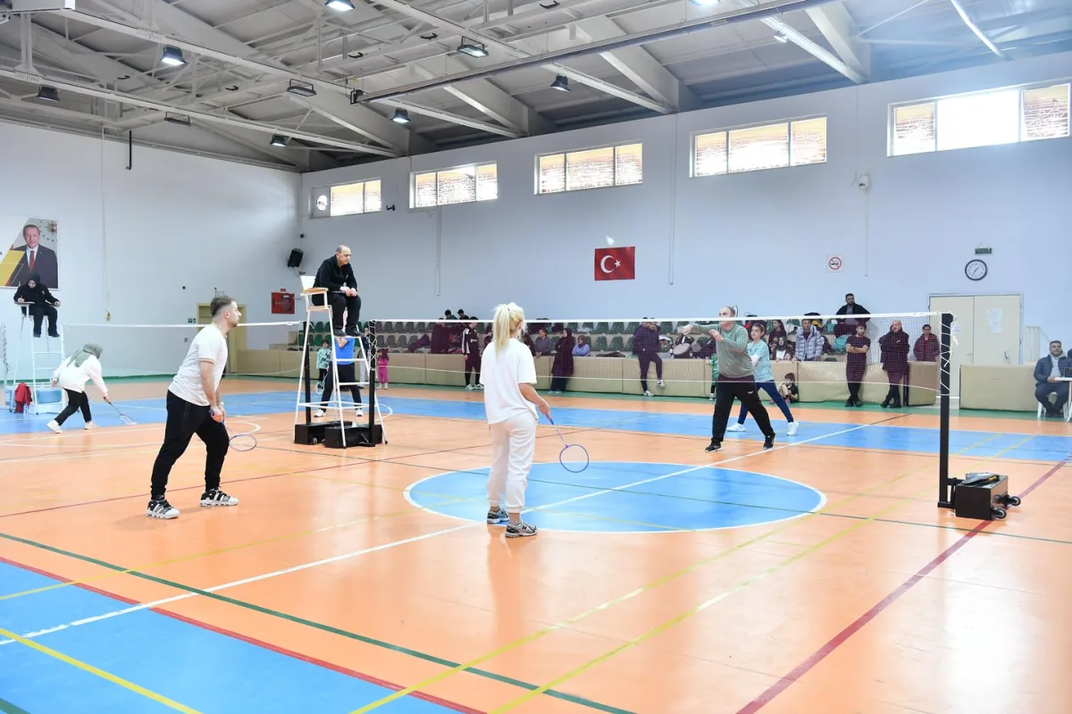 Badminton Turnuvası Heyecan Yaşattı