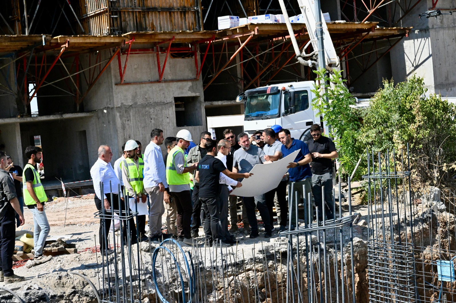 Vali Yavuz,TOKİ İnşaat Alanları İncelemesinde Bulundu