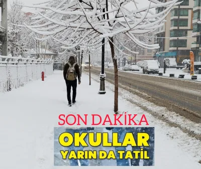 Malatya'da Okullara Kar Tatili