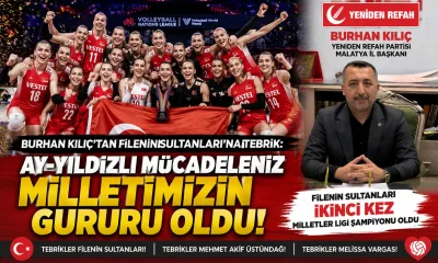 Burhan Kılıç'tan Filenin Sultanları'na Tebrik: Milletimizin Gururu Oldunuz