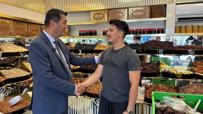 TSO Başkan Adayı Mahmut Boyraz Geçici Çarşı Esnafını Ziyaret Etti